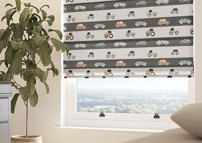 Brum Brum, Vintage - Twist&Fit Roman Blind - Image 5